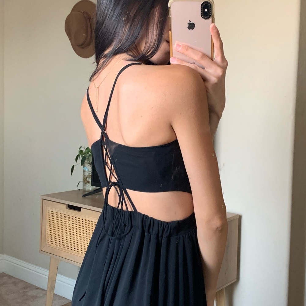 Black cutout maxi dress - Picture 3 of 6